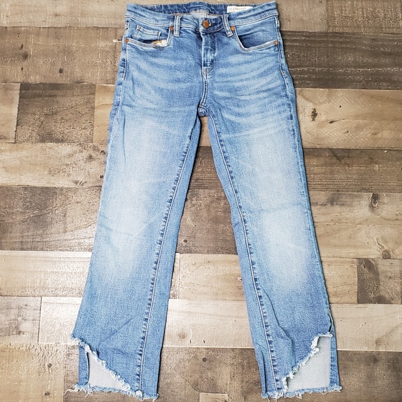 Blank NYC Denim - BlankNYC Kick Flare Cropped Raw Step Hem Jean